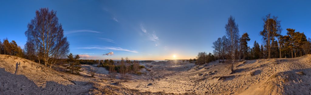 Panorma eines Strandes