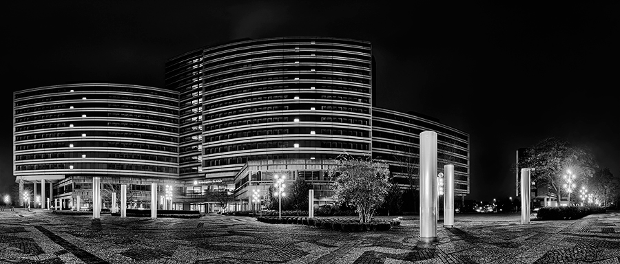 Panorama eines Verwaltungsgebäudes