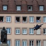 Ein Fahrer beim Red Bull District Ride