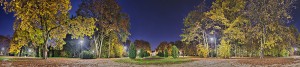 Panorama des Zimmermannspark in Zirndorf bei Nacht